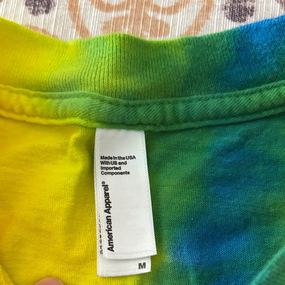 American Apparel Ladies/Men’s Multicolor Tie-Dye Short Sleeve Tee-M - Picture 3 of 6